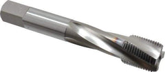 OSG - 3/4-16 UNF 4 Flute 2B Bottoming Spiral Flute Tap - Vanadium High Speed Steel, TiCN Finish, 110mm OAL, Right Hand Flute, Right Hand Thread, Series 13013 - USA Tool & Supply