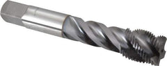OSG - 3/4-16 UNF 4 Flute 3B Modified Bottoming Spiral Flute Tap - Vanadium High Speed Steel, TiCN Finish, 4-1/4" OAL, Right Hand Flute, Right Hand Thread, H3, Series 290 - USA Tool & Supply