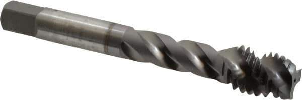 OSG - 1/2-13 UNC 3 Flute 2B Modified Bottoming Spiral Flute Tap - Vanadium High Speed Steel, TiCN Finish, 3-3/8" OAL, Right Hand Flute, Right Hand Thread, H5, Series 290 - USA Tool & Supply