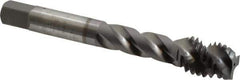OSG - 1/2-13 UNC 3 Flute 2B Modified Bottoming Spiral Flute Tap - Vanadium High Speed Steel, TiCN Finish, 3-3/8" OAL, Right Hand Flute, Right Hand Thread, H5, Series 290 - USA Tool & Supply