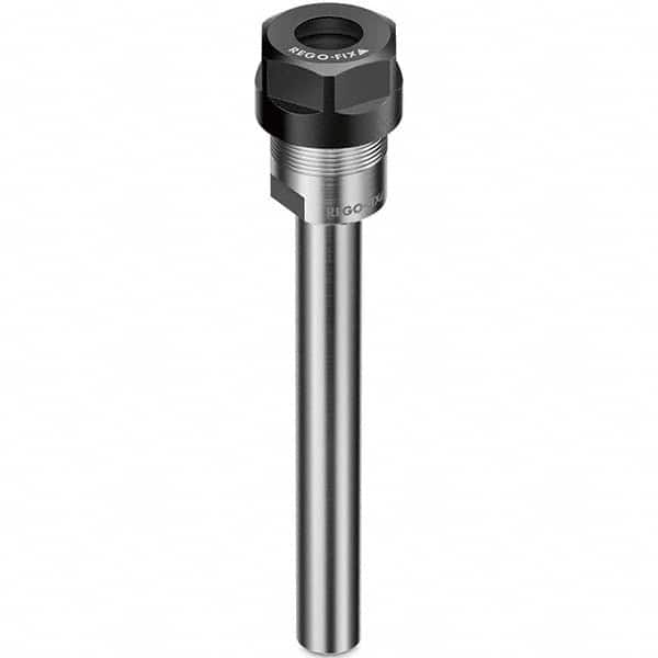 Collet Chuck: 1 to 16 mm Capacity, ER Collet, Straight Shank 100 mm Projection, 0.003 mm TIR, Through Coolant