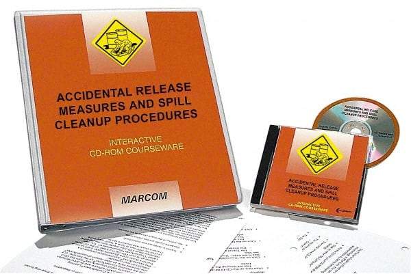 Marcom - Accidental Release Measures and Spill Cleanup Procedures, Multimedia Training Kit - 45 min Run Time CD-ROM, English & Spanish - USA Tool & Supply