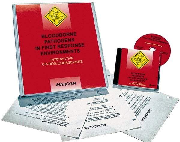 Marcom - Bloodborne Pathogens in First Response Environments, Multimedia Training Kit - 45 min Run Time CD-ROM, English & Spanish - USA Tool & Supply