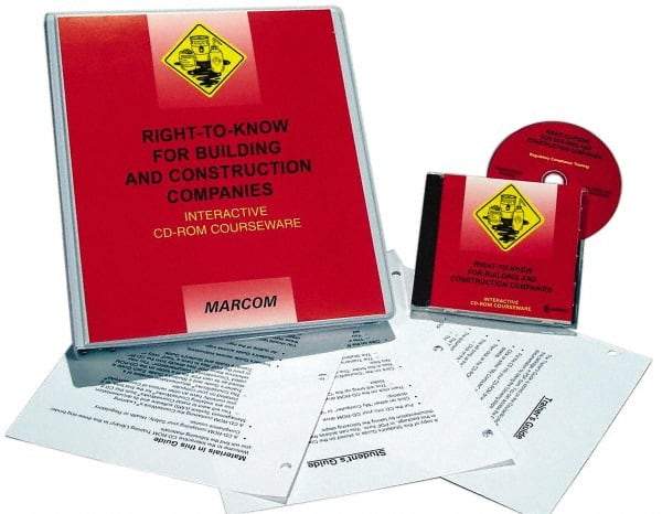 Marcom - Right to Know, Multimedia Training Kit - 45 min Run Time CD-ROM, English & Spanish - USA Tool & Supply