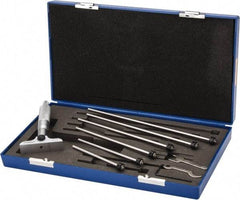 Fowler - 0 to 6" Range, 6 Rod, Mechanical Depth Micrometer - Ratchet Stop Thimble, 2-1/2" Base Length, 0.001" Graduation, 11/64" Rod Diam - USA Tool & Supply