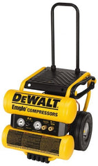 DeWALT - 1.1 HP, 3.8 CFM Wheeled Dolly Style Electric Oil Lube Compressor - USA Tool & Supply