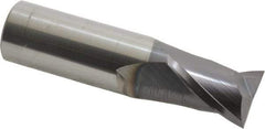 Atrax - 3/4", 1" LOC, 3/4" Shank Diam, 3" OAL, 2 Flute, Solid Carbide Square End Mill - Single End, AlTiN Finish, Spiral Flute, 30° Helix, Centercutting, Right Hand Cut - USA Tool & Supply
