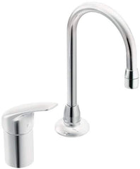 Moen - Lever Handle, Commercial Bathroom Faucet - One Handle, No Drain, Low Spout - USA Tool & Supply