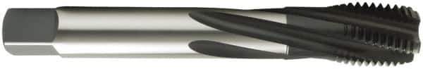 OSG - 5/8-18 UNF 4 Flute 2B Modified Bottoming Spiral Flute Tap - Vanadium High Speed Steel, Oxide Finish, 100mm OAL, Right Hand Flute, Right Hand Thread, Series 13014 - USA Tool & Supply