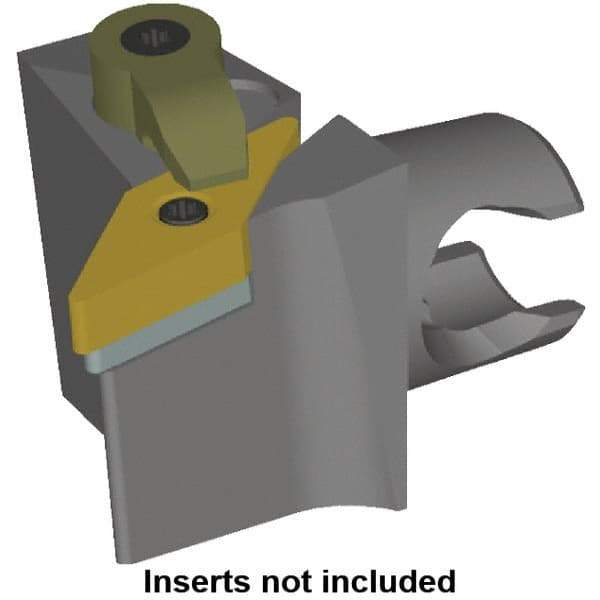 Kennametal - Right Hand Cut, Size KM20, VN.. Insert Compatiblity, Modular Turning & Profiling Cutting Unit Head - 12.5mm Ctr to Cutting Edge, 30mm Head Length, Series KM Mini - USA Tool & Supply