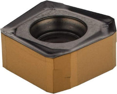 Iscar - S845 SNHU1305 PL Grade IC830 Carbide Milling Insert - TiAlN/TiN Finish, 0.2362" Thick, 13mm Inscribed Circle - USA Tool & Supply