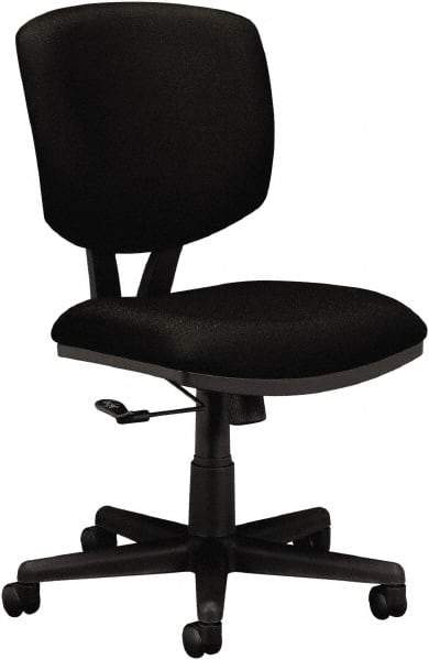 Hon - 40" High Task Chair - 25-3/4" Wide x 25-3/4" Deep, 100% Polyester Seat, Black - USA Tool & Supply