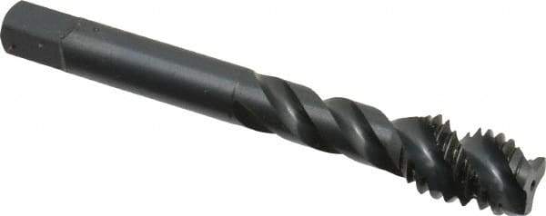 OSG - 7/16-14 UNC 3 Flute Modified Bottoming Spiral Flute Tap - Vanadium High Speed Steel, Oxide Finish, 3-5/32" OAL, Right Hand Flute, Right Hand Thread, Oversize, H7, Series 290 - USA Tool & Supply