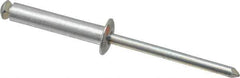 RivetKing - Dome Head Aluminum Peel Blind Rivet - Steel Mandrel, 0.157" to 0.69" Grip, 0.315" Head Diam, 0.165" Max Hole Diam, 0.787 to 0.826" Length Under Head, 5/32" Body Diam - USA Tool & Supply