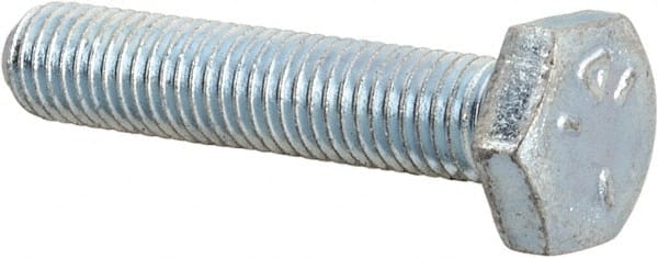 Made in USA - 1/4-28 UNF, 1-1/4" Length Under Head Hex Head Cap Screw - USA Tool & Supply