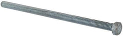 Made in North America - 3/8-16 UNC, 7" Length Under Head Hex Head Cap Screw - Fully Threaded, Grade 5 Steel, Zinc-Plated Finish, 9/16" Hex - USA Tool & Supply