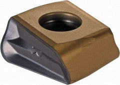 Iscar - T490 LNHT130624 PNTR Grade IC830 Carbide Milling Insert - TiAlN/TiN Finish, 0.492" Thick, 2.39mm Corner Radius - USA Tool & Supply