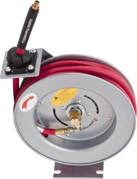 PRO-SOURCE - 35' Spring Retractable Hose Reel - 300 psi, Hose Included - USA Tool & Supply