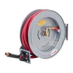 PRO-SOURCE - 35' Spring Retractable Hose Reel - 300 psi, Hose Included - USA Tool & Supply