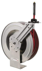 PRO-SOURCE - 50' Spring Retractable Hose Reel - 300 psi, Hose Included - USA Tool & Supply