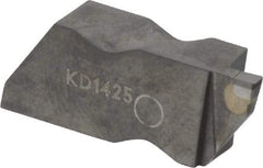 Kennametal - 3062NG EST Grade KD1425, 1.58mm Cutting Width Diamond Tipped Grooving Insert - 2.39mm Max Depth of Cut, Left Hand, 0.19mm Corner Radius, Uncoated - USA Tool & Supply