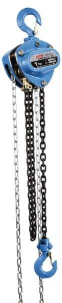 Value Collection - 3,000 Lb Lifting Capacity, 20' Lift Height, Hand Hoist - Made from Chain, 65' Overhaul to Lift 1', 80 Lb Avg Pull to Lift Rated Load, 1 Chain - USA Tool & Supply