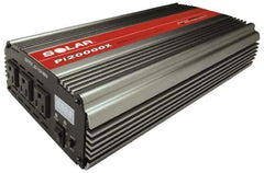 Value Collection - 3 Connection, 12 VDC Input, 110 VAC Output, 4,000 Peak Wattage, Power Inverter - 2,000 Watt Continuous Output Power - USA Tool & Supply
