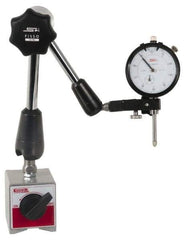 SPI - 0.001" Graduation, 0-100 Dial Reading, Dial Indicator & Base Kit - 2-1/4" Base Length x 2" Base Width x 2-1/8" Base Height, 2" Dial Diam - USA Tool & Supply