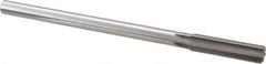 Made in USA - 0.509" High Speed Steel 6 Flute Chucking Reamer - Straight Flute, 0.4355" Straight Shank, 2" Flute Length, 8" OAL - USA Tool & Supply