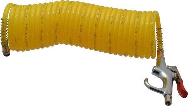 Value Collection - 1/4" ID Thumb Lever Air Gun - 25' Nylon Hose - USA Tool & Supply