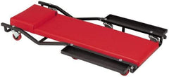 Whiteside - 320 Lb Capacity, 6 Wheel Creeper - Steel, 40" Long x 4-1/2" High x 17" Wide - USA Tool & Supply