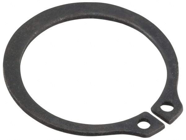 Value Collection - 0.733" Groove Diam, 25/32" Shaft Diam, Phosphate Spring Steel, Snap External Retaining Rings - 0.046" Groove Width, 0.025" Ring Thickness - USA Tool & Supply