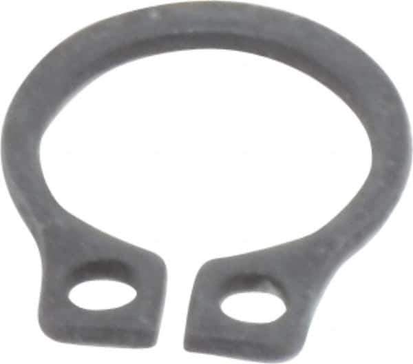 Value Collection - 0.23" Groove Diam, 1/4" Shaft Diam, Phosphate Spring Steel, Snap External Retaining Rings - 0.029" Groove Width, 0.025" Ring Thickness - USA Tool & Supply