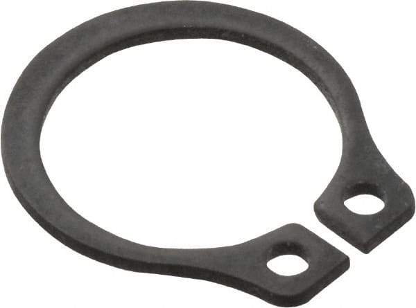 Value Collection - 0.352" Groove Diam, 3/8" Shaft Diam, Phosphate Spring Steel, Snap External Retaining Rings - 0.029" Groove Width, 0.025" Ring Thickness - USA Tool & Supply