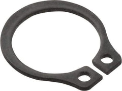 Value Collection - 0.352" Groove Diam, 3/8" Shaft Diam, Phosphate Spring Steel, Snap External Retaining Rings - 0.029" Groove Width, 0.025" Ring Thickness - USA Tool & Supply