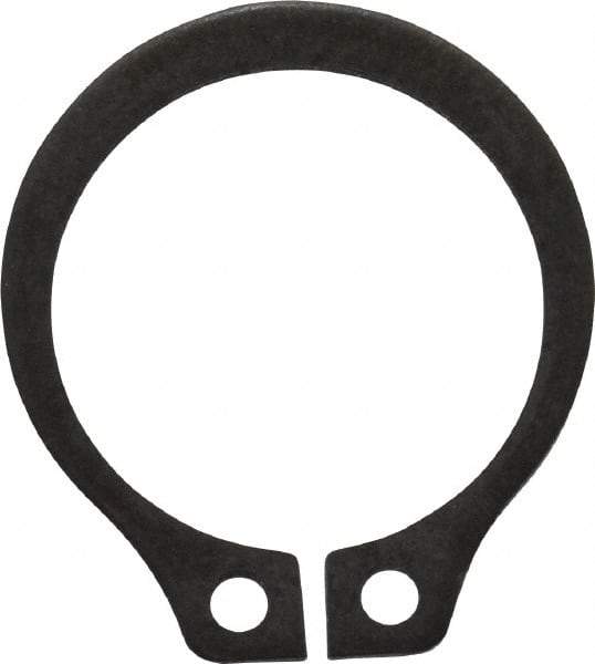 Value Collection - 0.412" Groove Diam, 7/16" Shaft Diam, Phosphate Spring Steel, Snap External Retaining Rings - 0.029" Groove Width, 0.025" Ring Thickness - USA Tool & Supply
