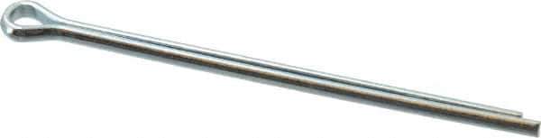 Value Collection - 1/8" Diam x 2-1/2" Long Extended Prong Cotter Pin - Grade 2, Zinc-Plated, Steel - USA Tool & Supply