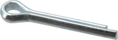 Value Collection - 5/32" Diam x 1" Long Extended Prong Cotter Pin - Grade 2, Zinc-Plated, Steel - USA Tool & Supply