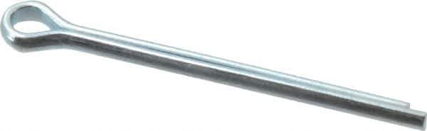 Value Collection - 5/32" Diam x 2" Long Extended Prong Cotter Pin - Grade 2, Zinc-Plated, Steel - USA Tool & Supply