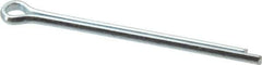 Value Collection - 5/32" Diam x 2-1/2" Long Extended Prong Cotter Pin - Grade 2, Zinc-Plated, Steel - USA Tool & Supply