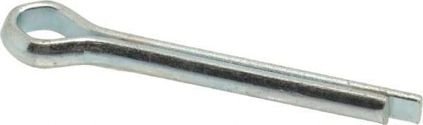 Value Collection - 3/16" Diam x 1-1/2" Long Extended Prong Cotter Pin - Grade 2, Zinc-Plated, Steel - USA Tool & Supply