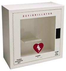 Allegro - Metal Defibrillator Case - 20-1/4 Inch Wide x 20-1/4 Inch High x 9-1/4 Inch Deep, Wall Mount - USA Tool & Supply