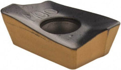 Iscar - HM90 APKT1003 Grade IC830 Carbide Milling Insert - TiAlN/TiN Finish, 0.139" Thick, 0.8mm Corner Radius - USA Tool & Supply