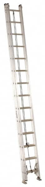 Louisville - 28' High, Type IA Rating, Aluminum Industrial Extension Ladder - USA Tool & Supply