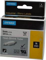 Dymo - 60" Long, White Heat Shrinkable Polyolefin Heat Shrink Tubing - For RhinoPRO 3000 - USA Tool & Supply