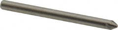 Hertel - 1/8" Head Diam, 1/8" Shank Diam, 4 Flute 60° Solid Carbide Countersink - USA Tool & Supply