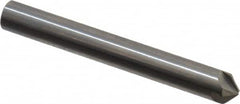 Hertel - 1/4" Head Diam, 1/4" Shank Diam, 4 Flute 100° Solid Carbide Countersink - USA Tool & Supply