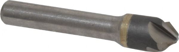 Hertel - 1/2" Head Diam, 3/8" Shank Diam, 4 Flute 90° Solid Carbide Countersink - USA Tool & Supply