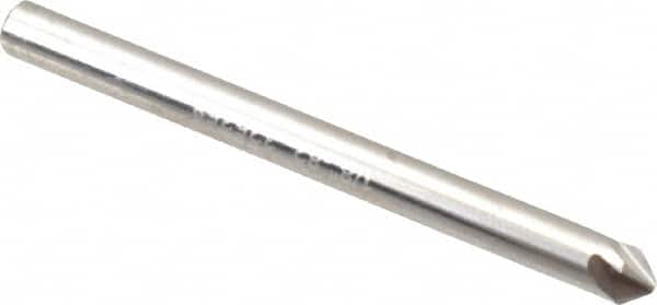 Hertel - 1/8" Head Diam, 1/8" Shank Diam, 4 Flute 82° Solid Carbide Countersink - USA Tool & Supply