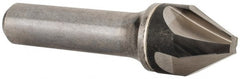 Hertel - 3/4" Head Diam, 1/2" Shank Diam, 4 Flute 60° Solid Carbide Countersink - USA Tool & Supply